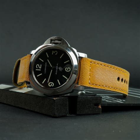 panerai luminor canvas strap|panerai luminor strap replacement.